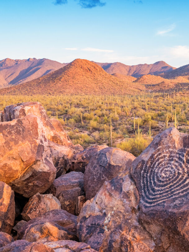 Hiking in Saguaro National Park, Arizona