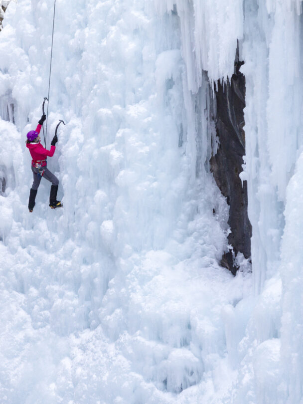 Ice climbing in New Hampshire