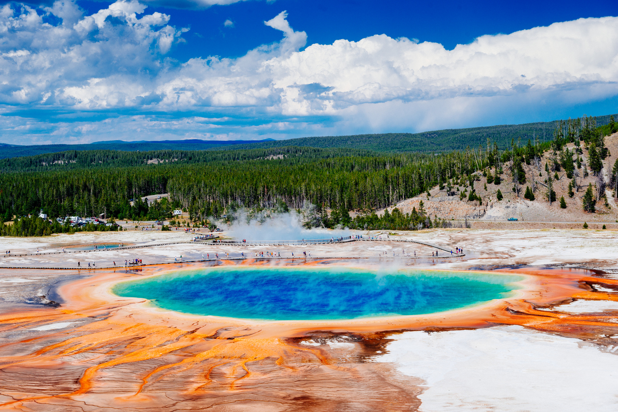 Grand Prismatic Spring in Yellowstone