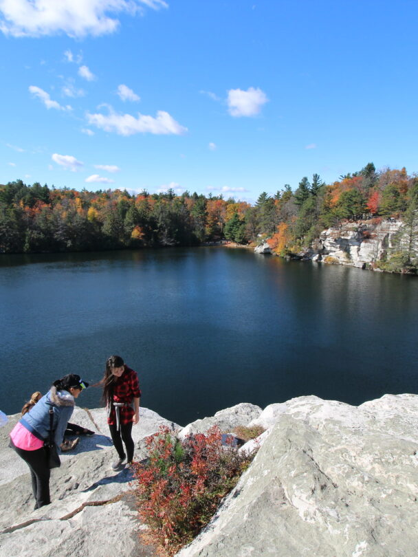 Hiking in the Shawangunks Mountains, New York, with a guide