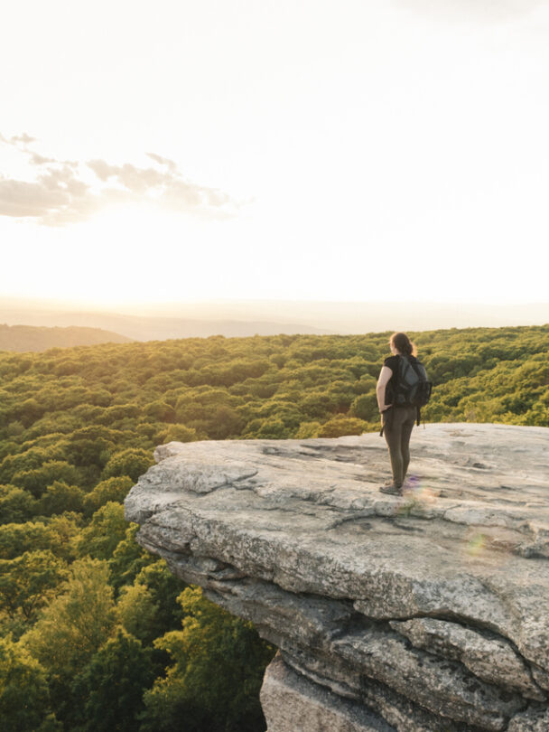 Hiking in the Shawangunks Mountains, New York, with a guide