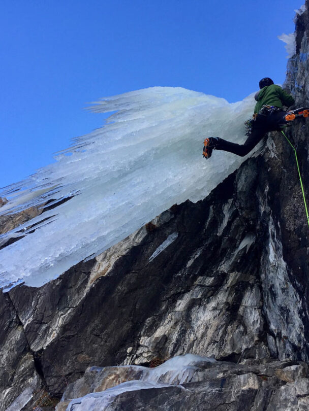 Ice climbing in the Wasatch Mountains area, Utah