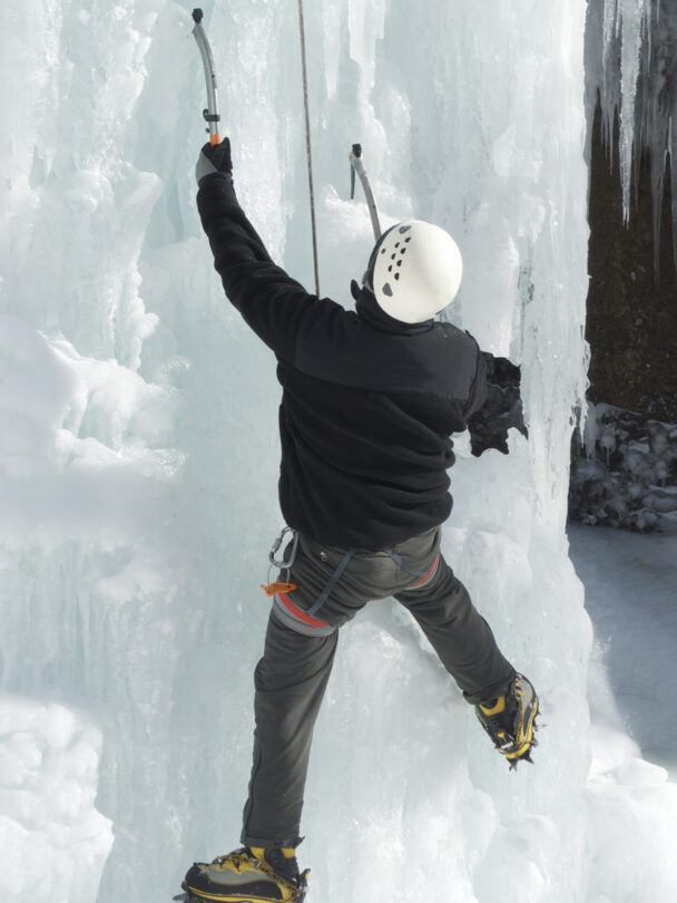Ice climbing in New Hampshire