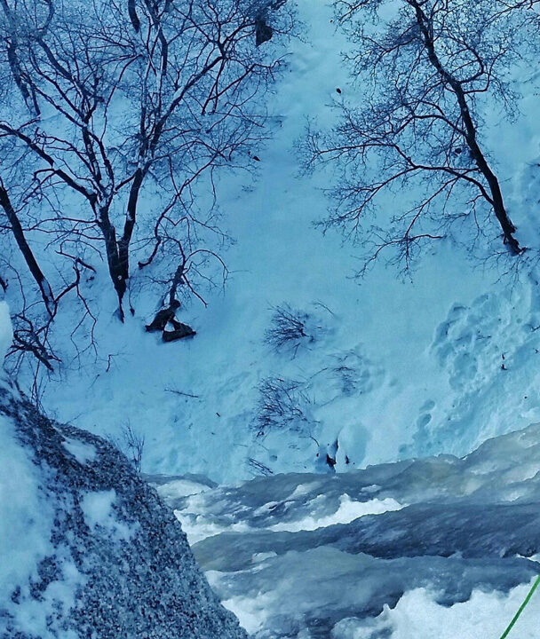 Ice climbing in the Wasatch Mountains area, Utah