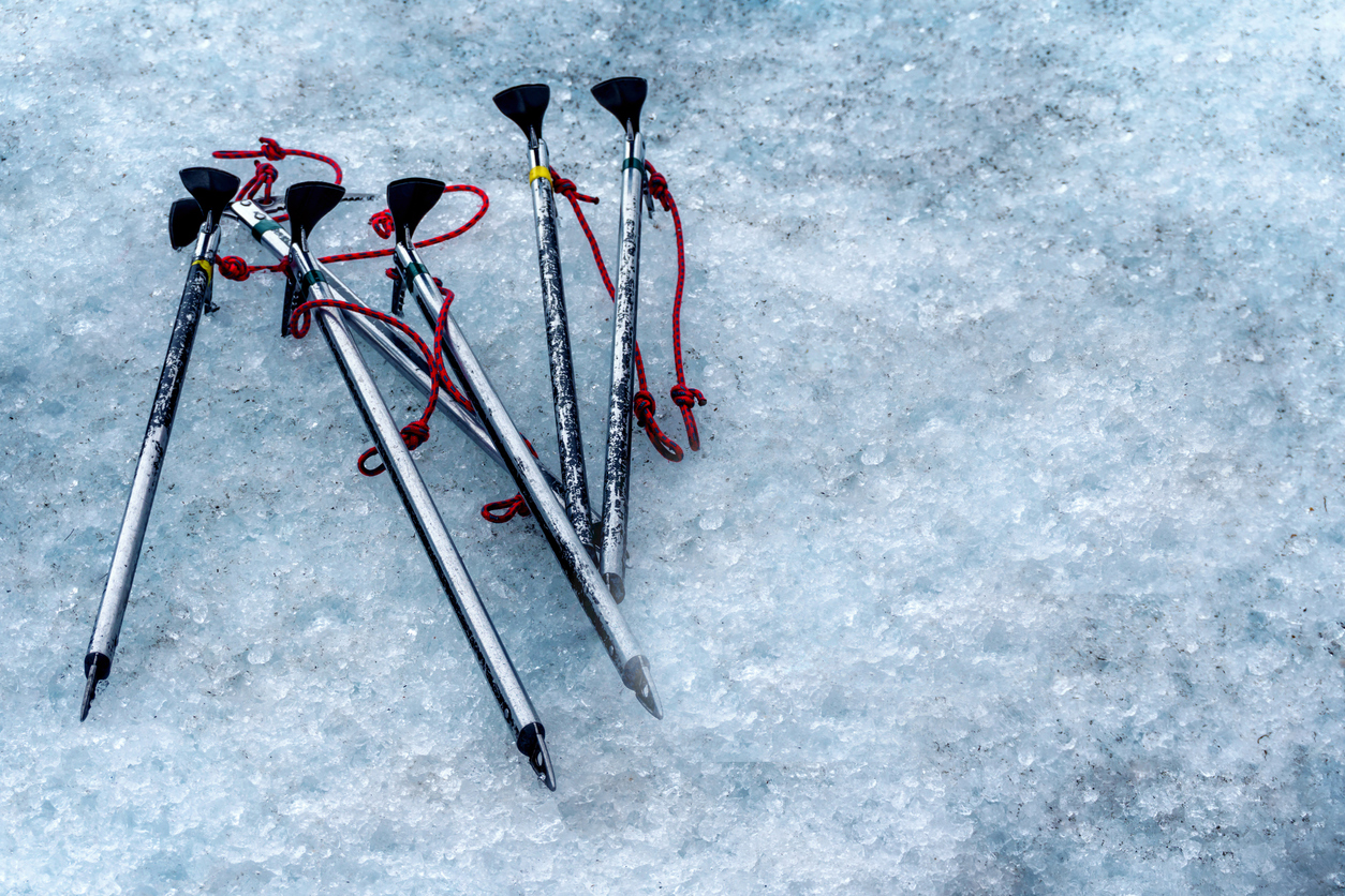 You will learn how to handle various ice climbing tools and equipment