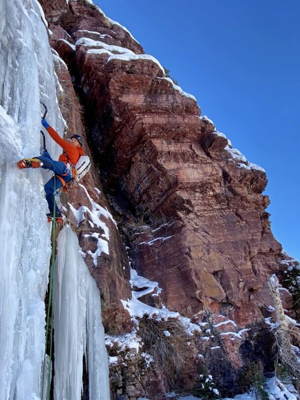 Backcountry ice climbing in Ouray and Silverton, Colorado