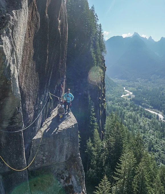 Climbers on a viewpoint in Index