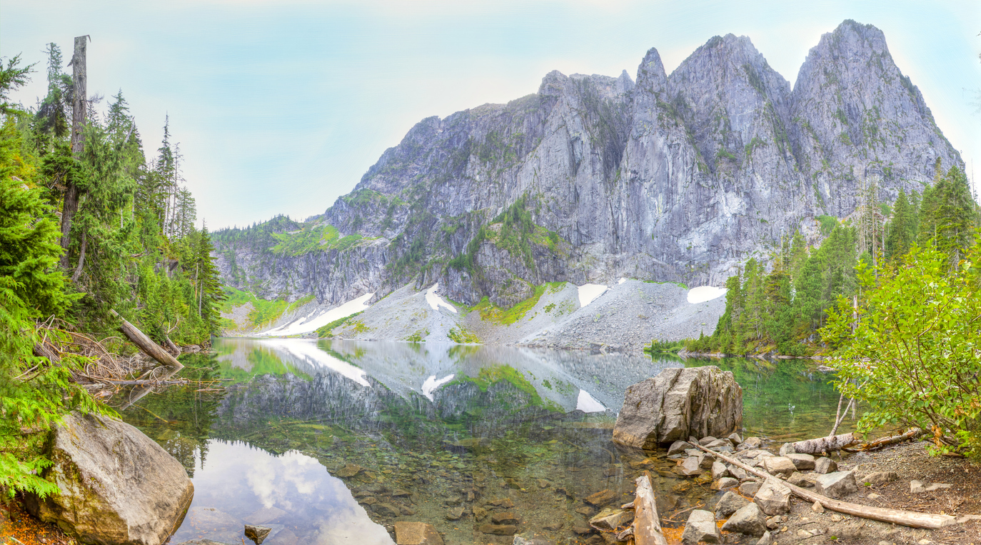 Index Mountain in Washington from the distance