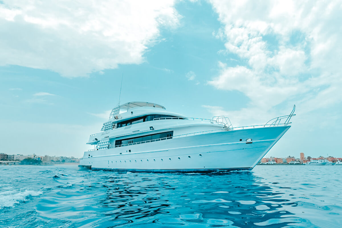 A luxury yacht for island hopping in the Red Sea, Egypt