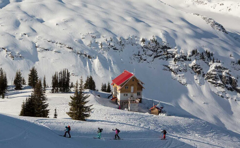 Selkirk Lodge is positioned in the relatively crowd-free Albert Icefield area.