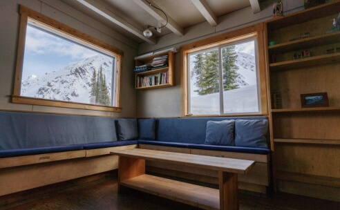 Vista Lodge has a cozy interior that will prepare you for more than 37,400 acres of backcountry terrain.