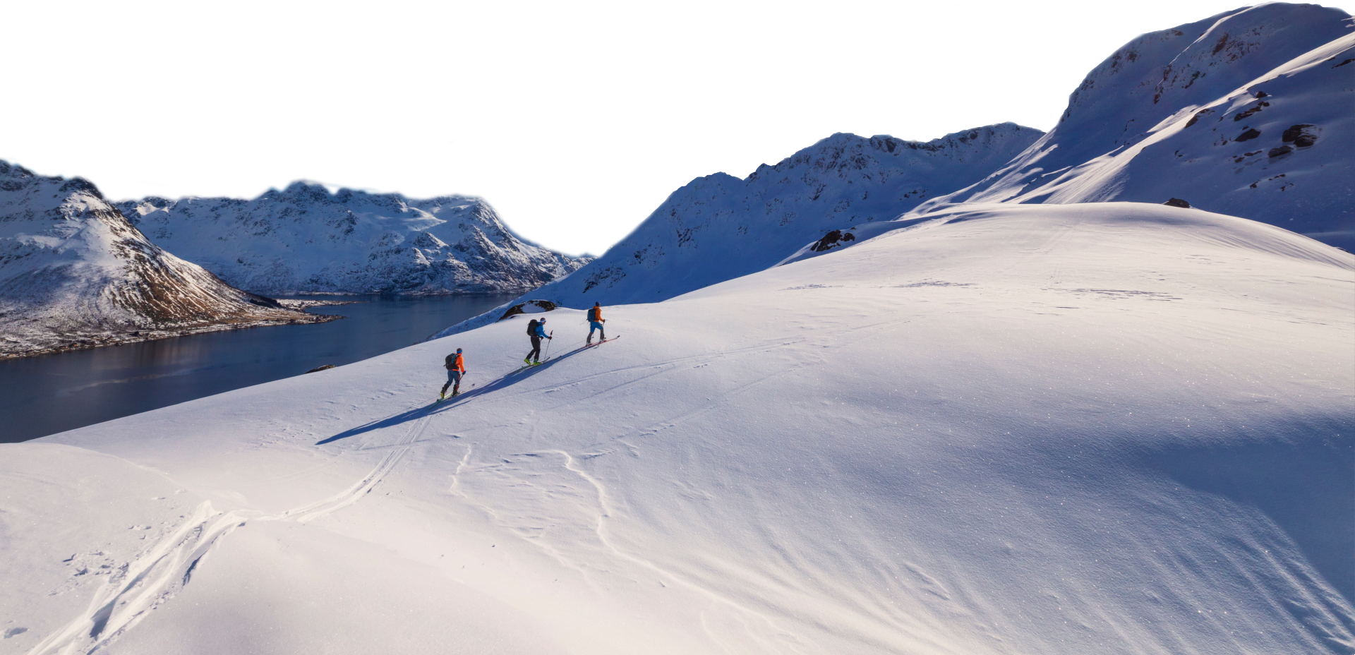 Ski touring the Lyngen Alps.