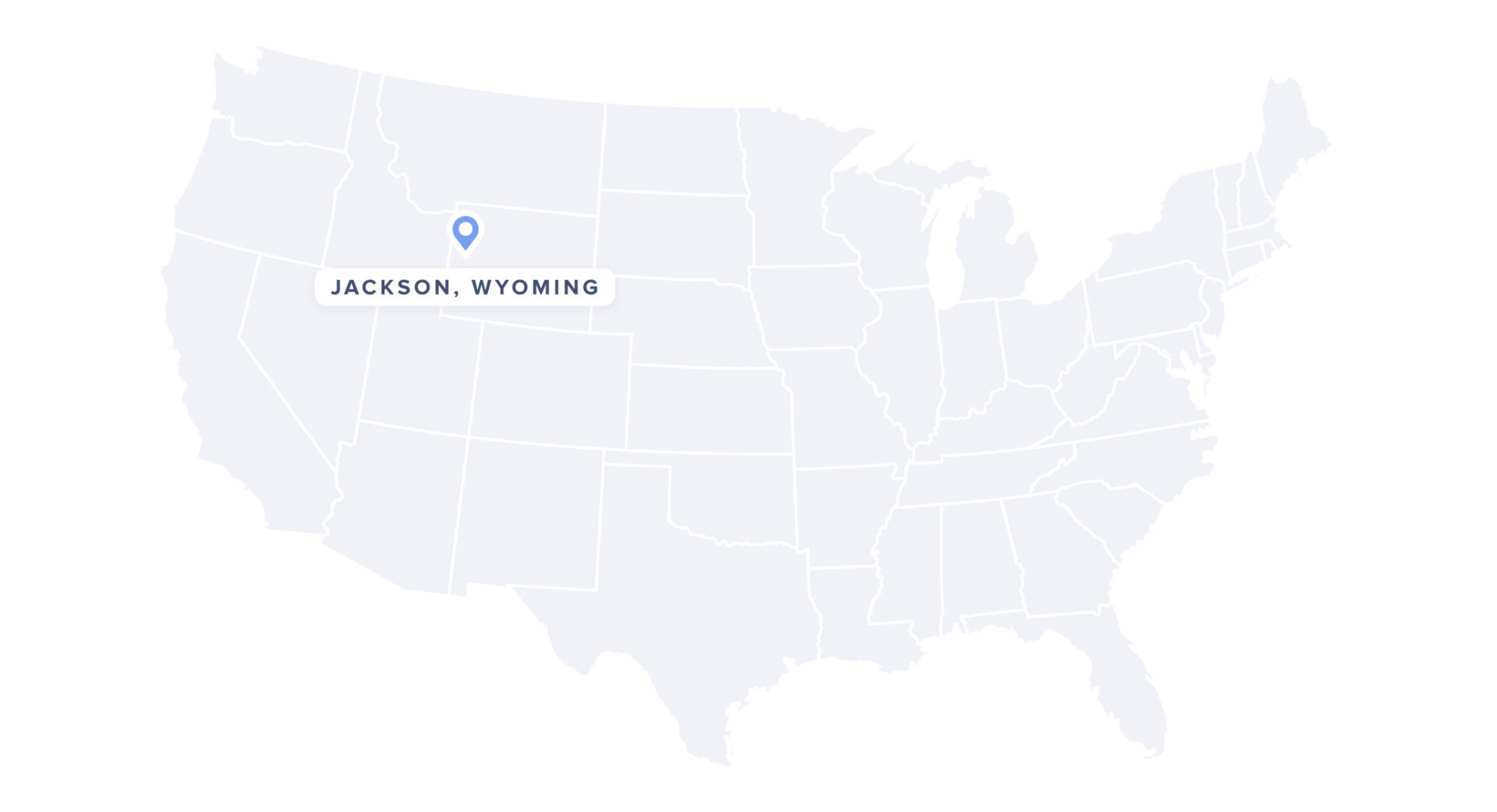 Position of Jackson on the map of USA
