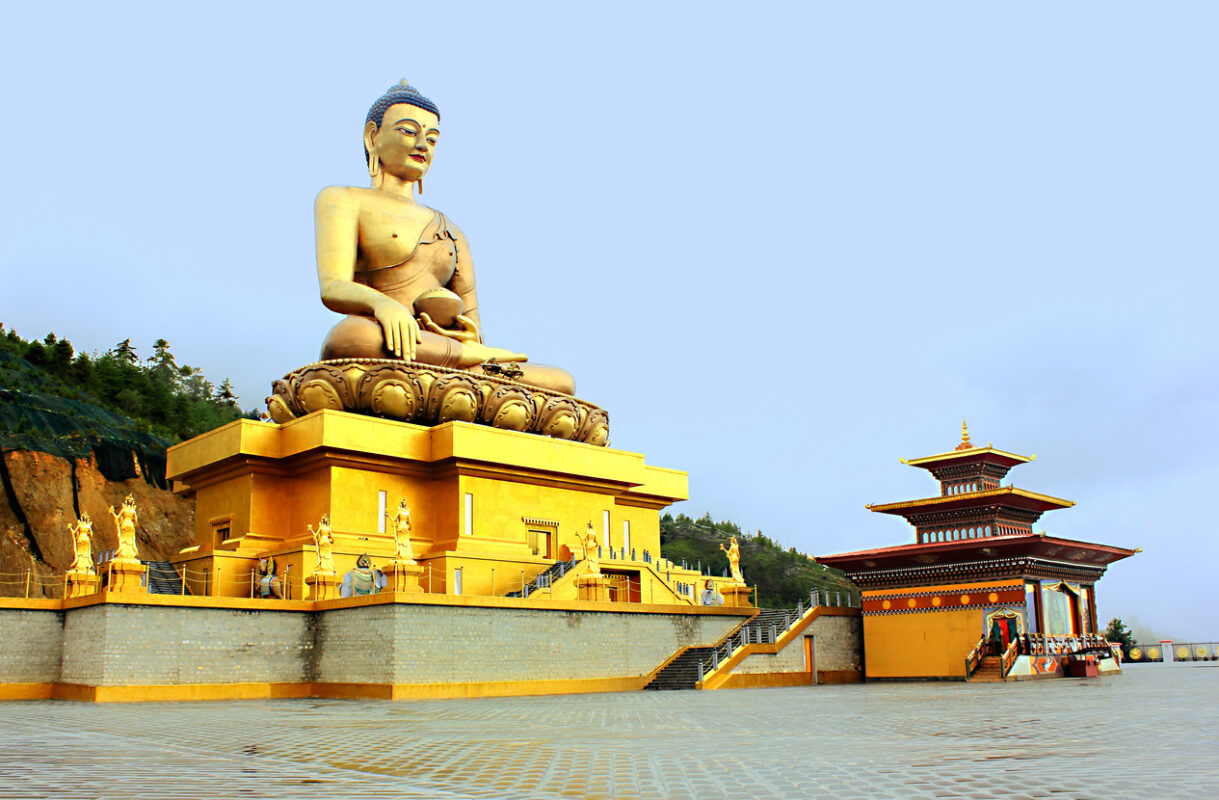 Buddha Dordenma, a statue in Thimphu in Bhutan