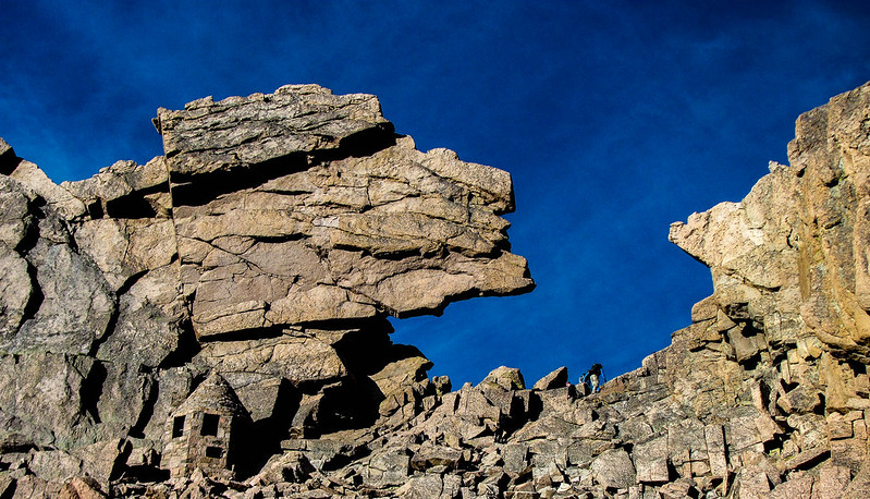 A section of the Keyhole Route on the Longs Peak trail