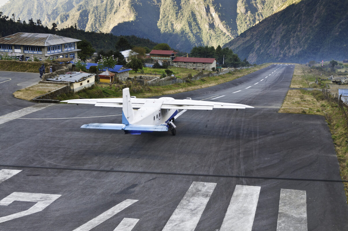 Lukla Airport in Nepal.