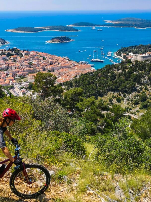 Mountain biking along the captivating Croatian coast
