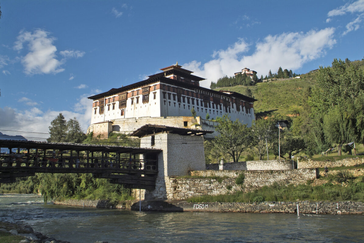 Paro Dzong and Ta Dzong in Paro