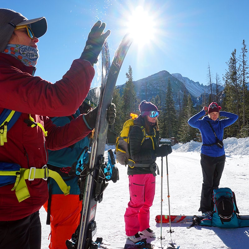 Participants in the field during the AIARE Level 2 course in Estes Park