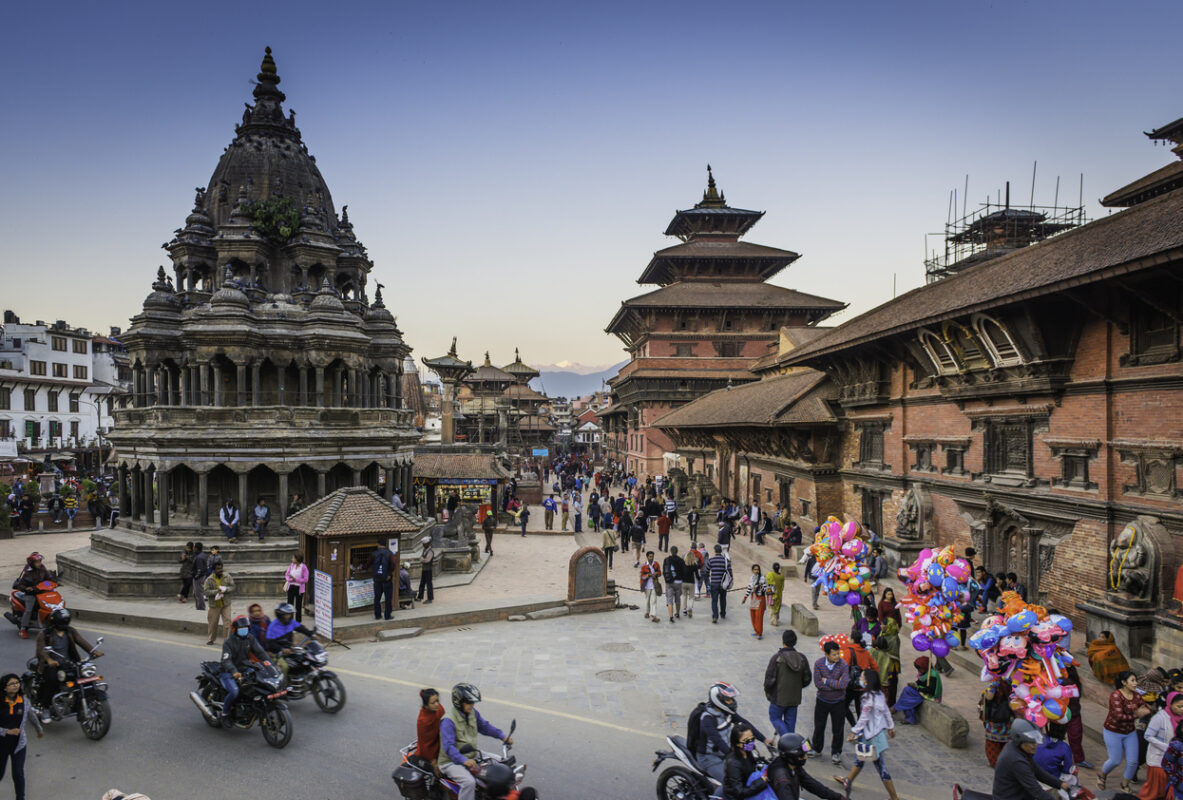 Square in the capital city of Kathmandu.