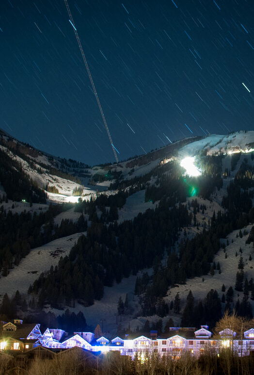 Jackson Hole Mountain Resort looks stunning at night