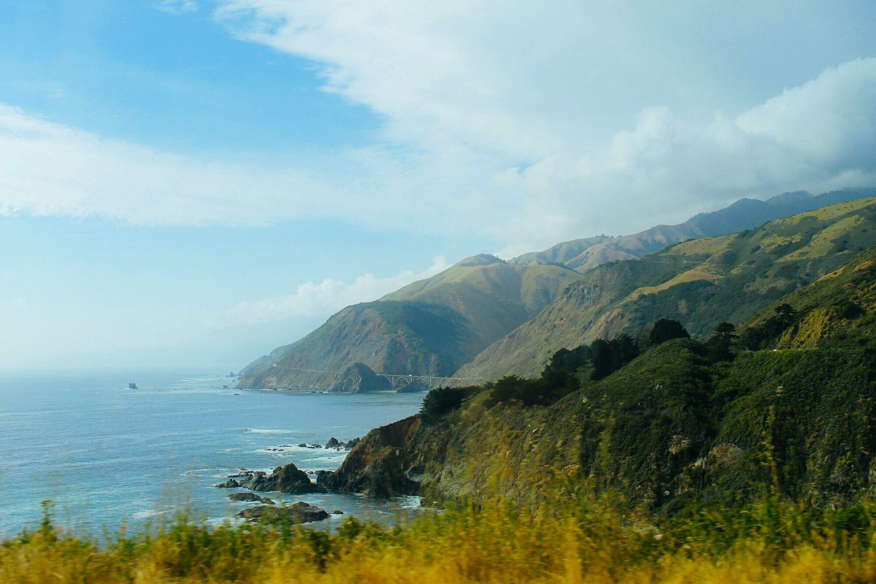 The Big Sur Coast highway is a section of the famous California State Route 1.