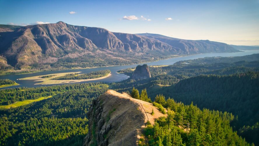 The Hamilton Mountain loop trail in the Columbia River Gorge is 7.6 miles round-trip.