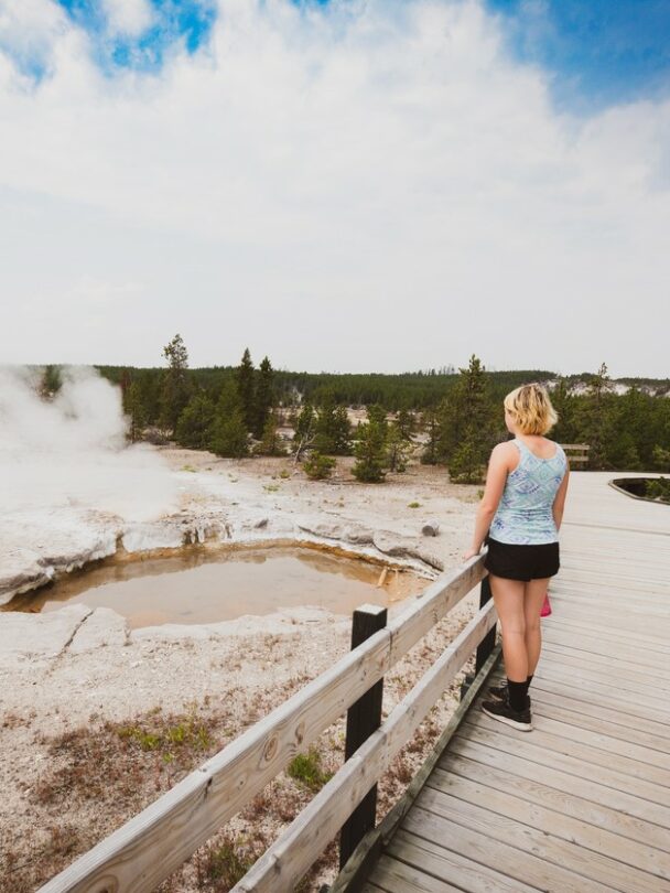 Hiking and Wildlife Watching in Norris Geyser Basin