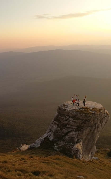 Climb the spectacular Licka kapa cliff and watch the sunset overlooking the whole Lika