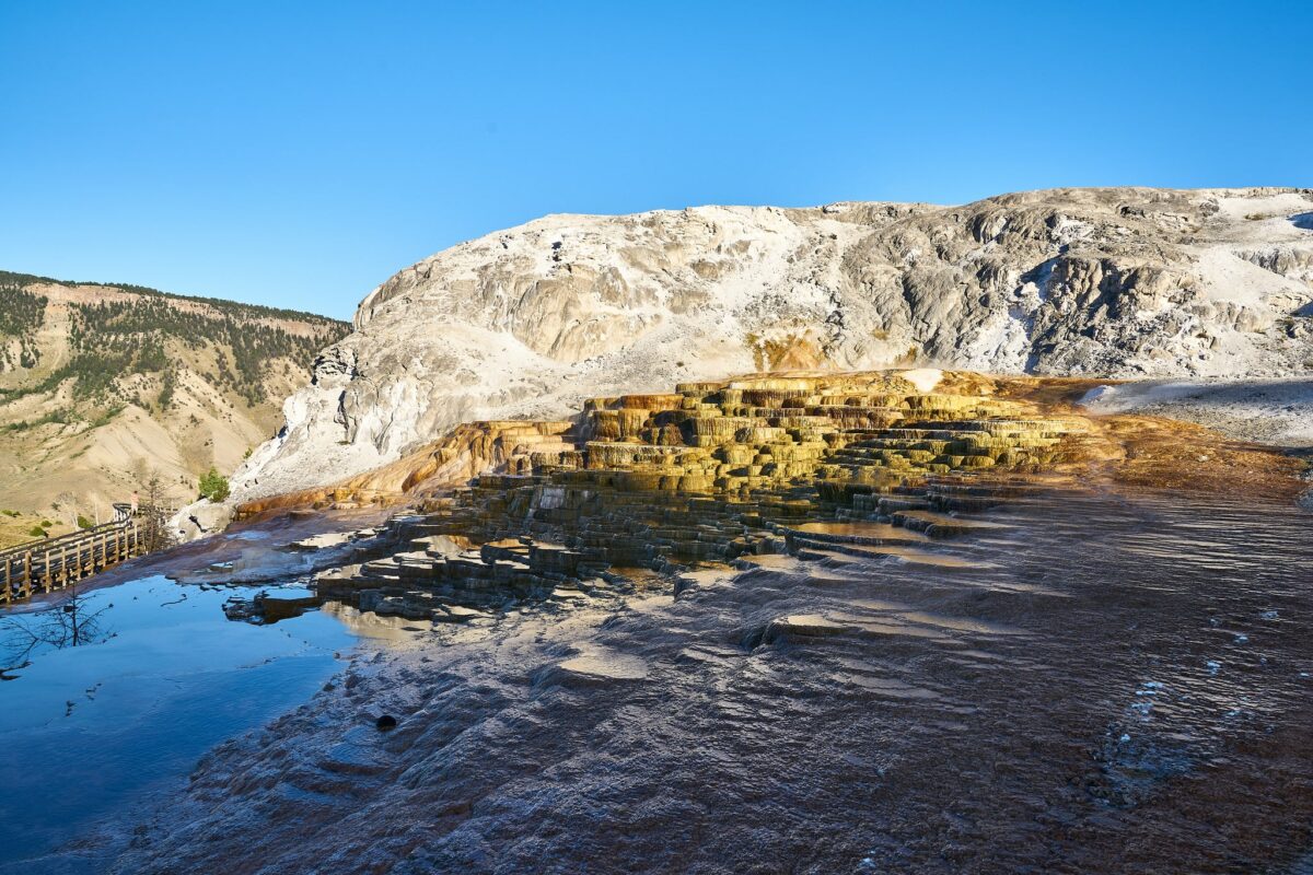 Mammoth Hot Springs in Yellowstone National Park