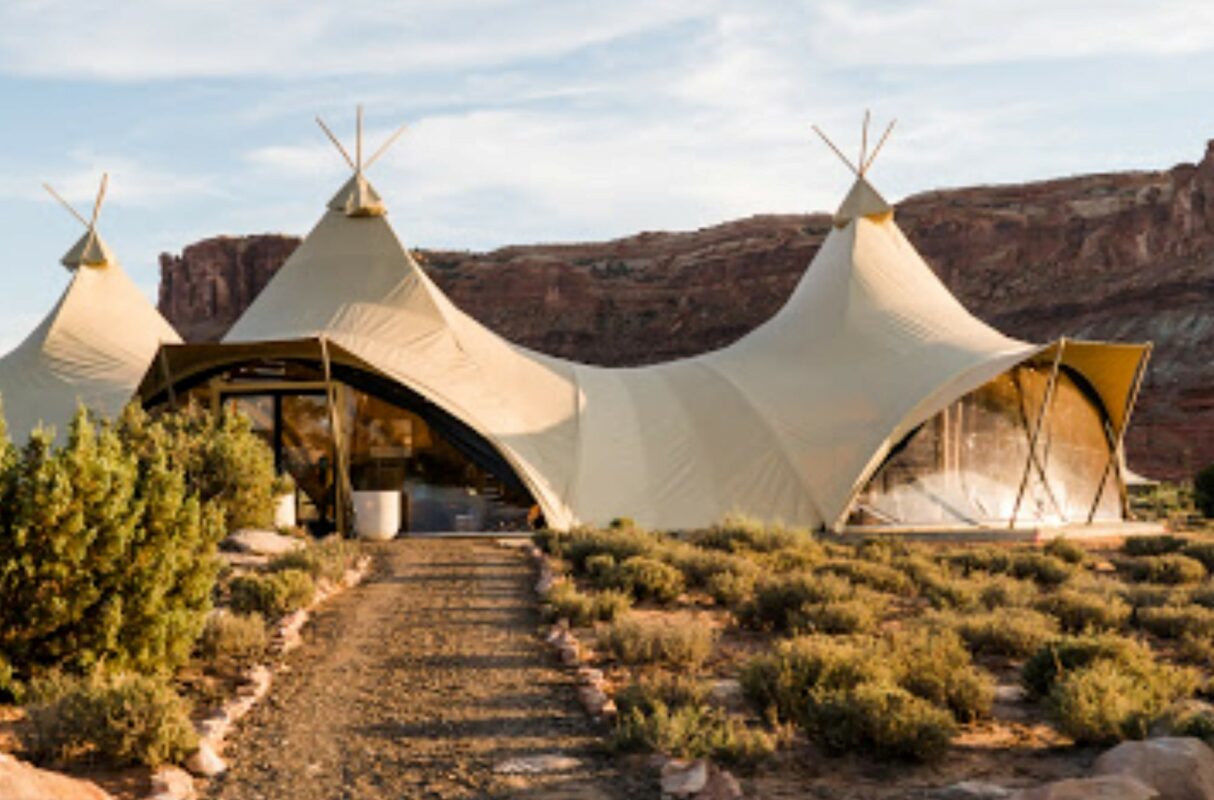 A luxury yurt at Dead Horse Point in Moab