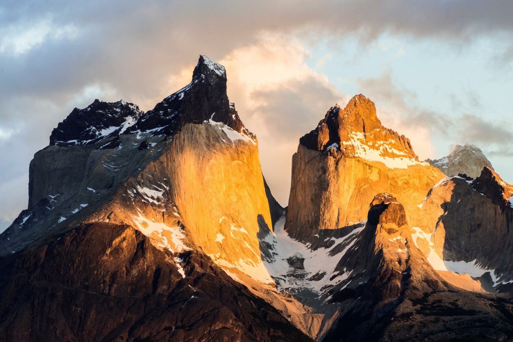 Patagonia view of the peaks