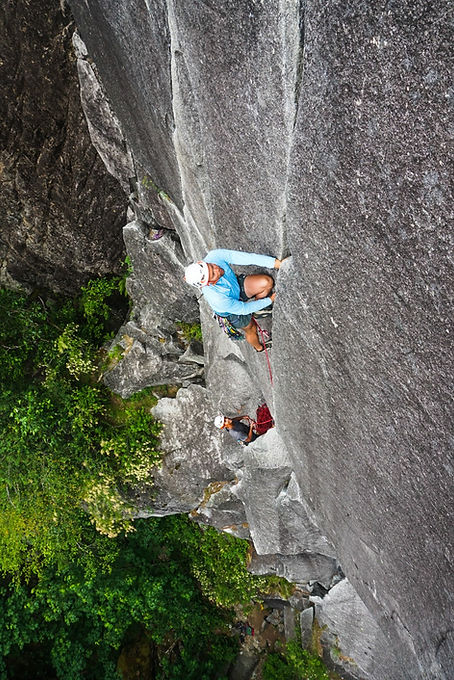 Rock climbers in Washington