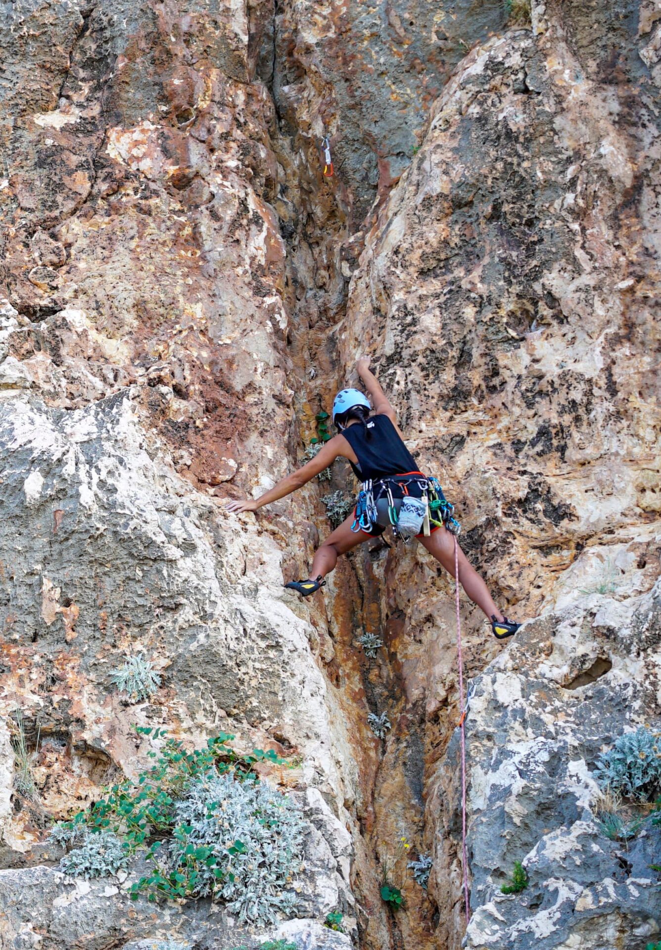 Rock climbing on Hvar