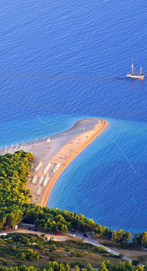 Zlatni rat beach on Brač