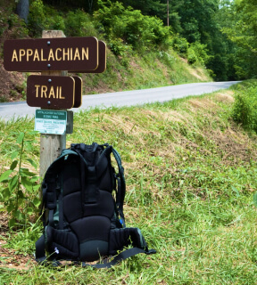 Sometimes, you just have to take off your backpack and admire what you’ve been through on the Appalachian Trail.