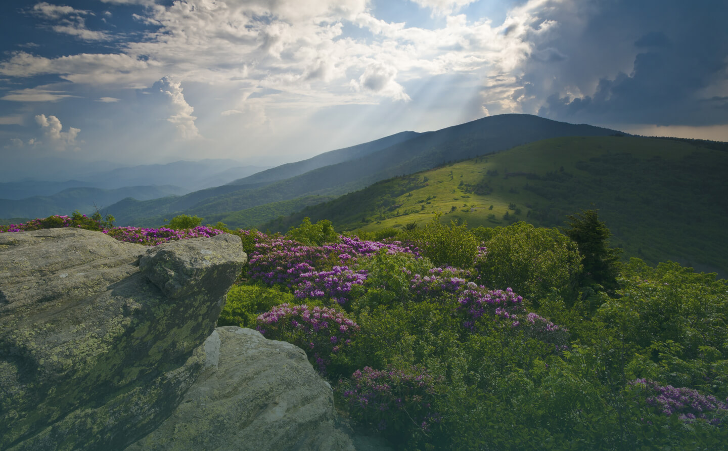 A classic vista on the Appalachian Trail.