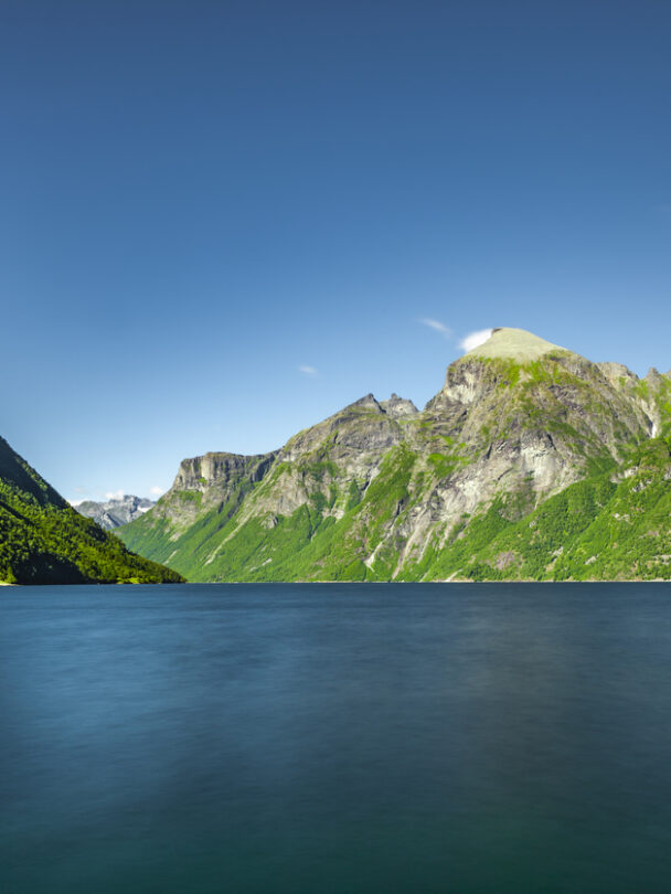 A woman doing yoga in Norway