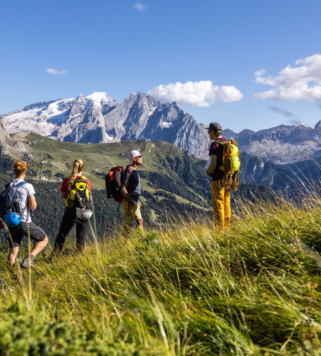 Storytelling of a day of hiking and climbing on the Dolomites.