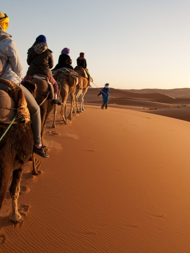 Rock climbing and hiking in the Todgha Gorge area, Morocco