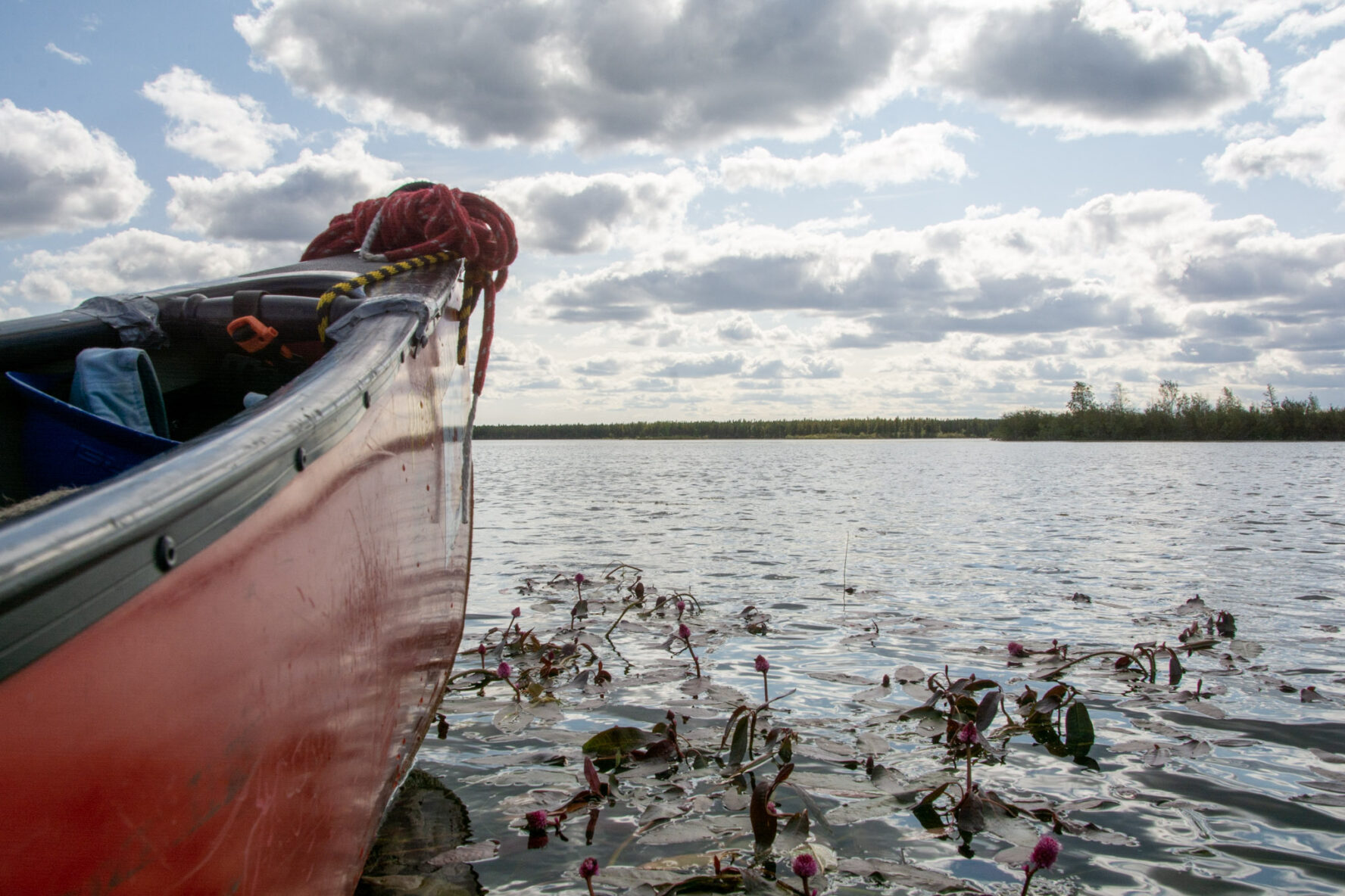 A canoe on the Porcupine River