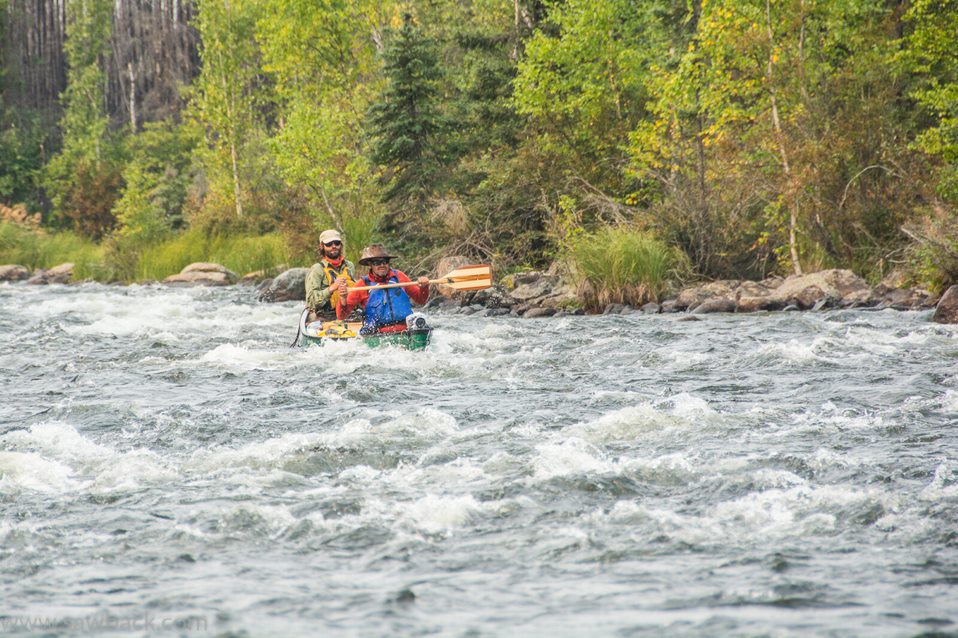 Canoeing on the Hawkrock River in Saskatchewan