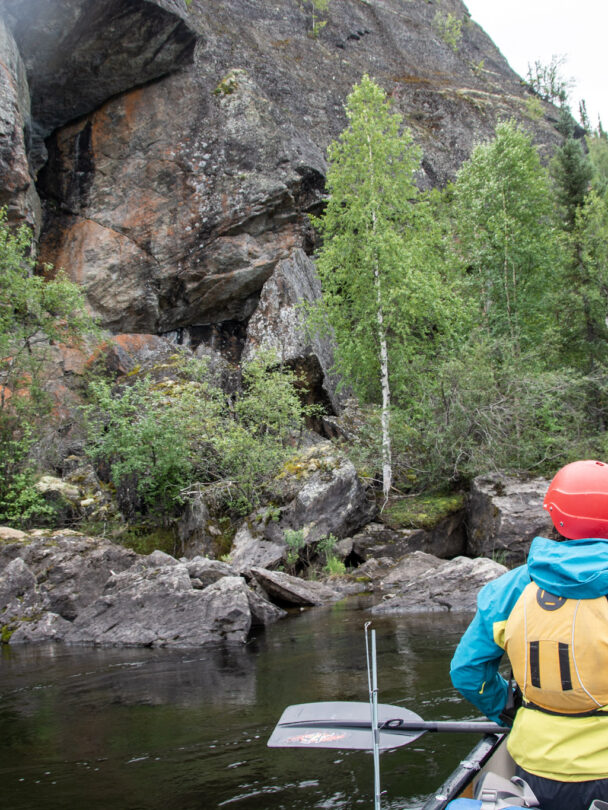 Wild canoe adventure on the Porcupine River, Saskatchewan