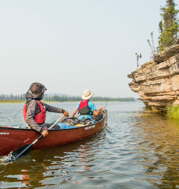 Wild canoe adventure on the Hawkrock River