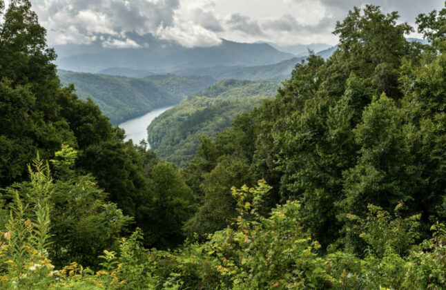 The Appalachian Trail crosses the tallest dam on the East Coast - the Fontana Dam, that offers amazing views.