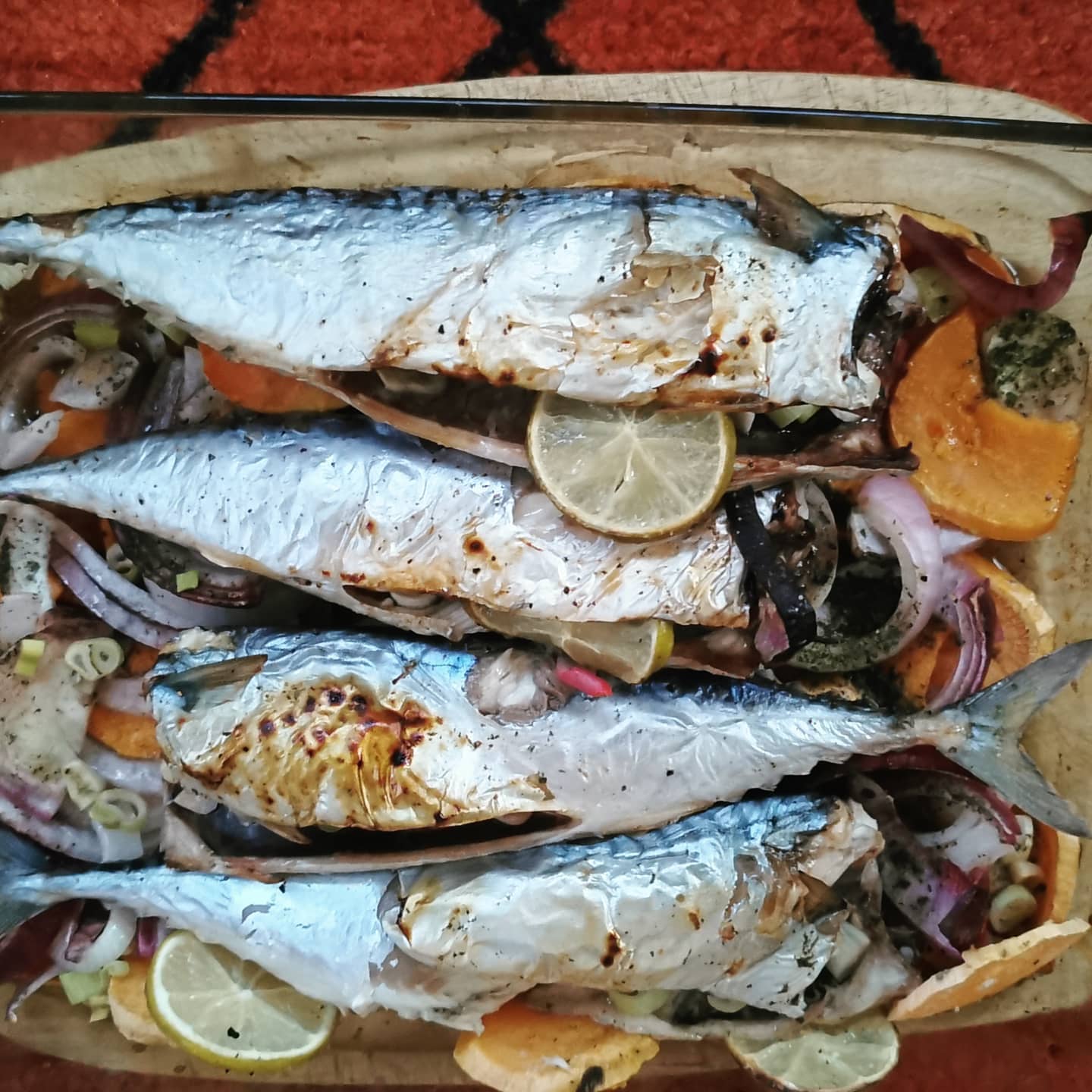 Freshly prepared fish in Norway