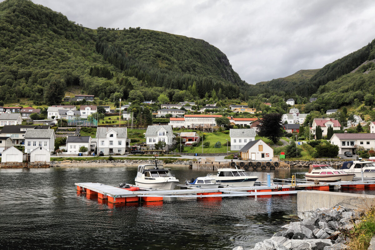 A harbor in Brandal, Norway