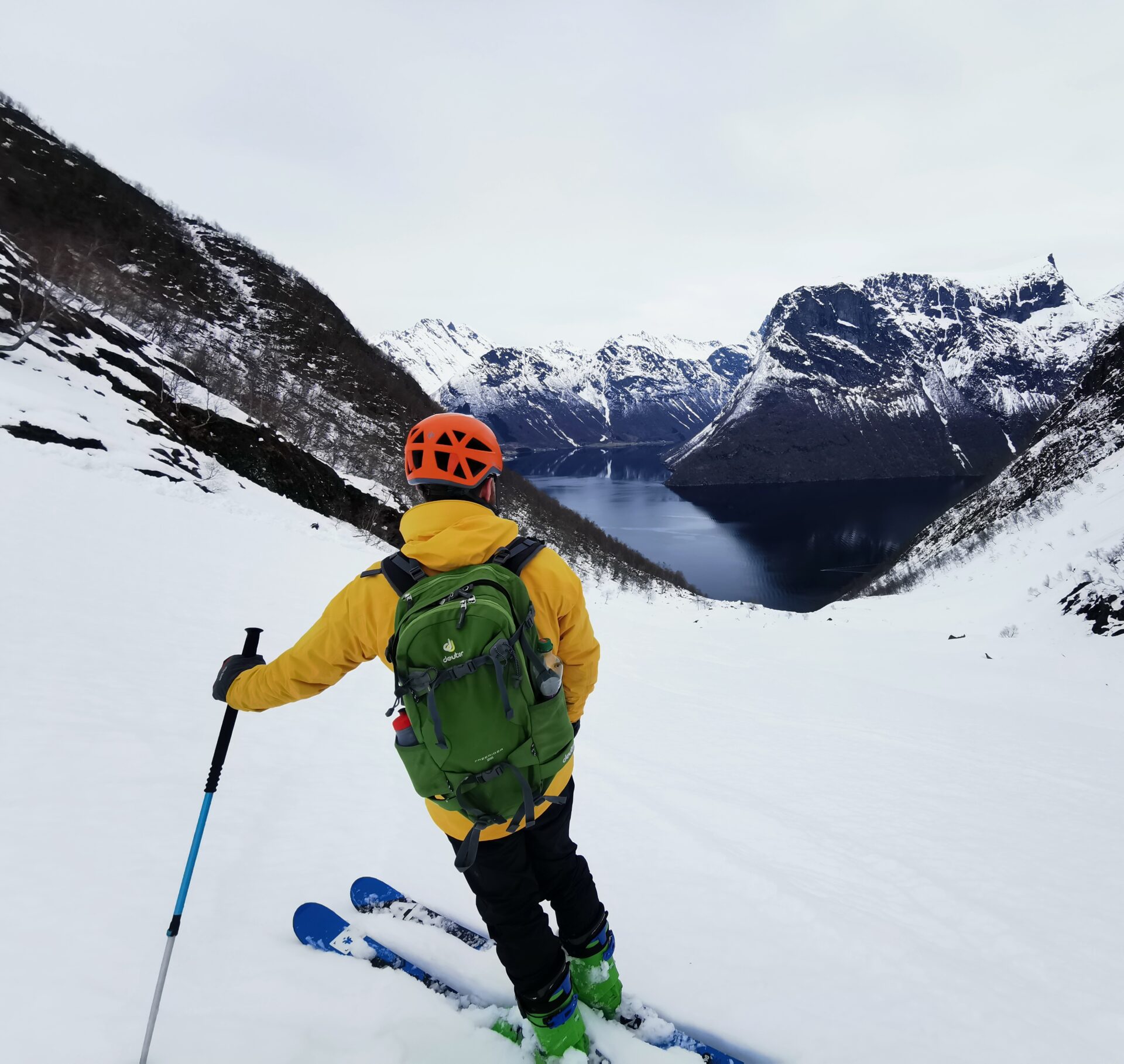 Skiing and Sailing in Hjørundfjord