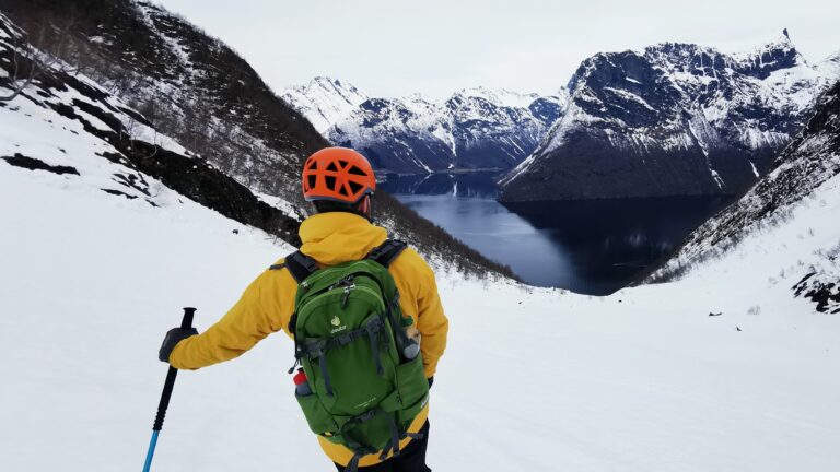 Skiing and Sailing in Hjørundfjord