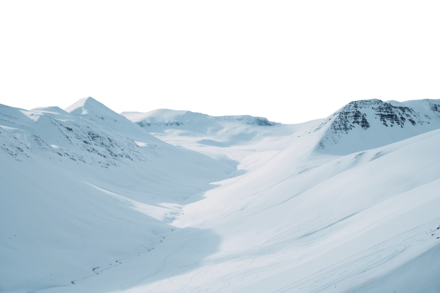 Iceland’s valleys take on a whole new coat of paint in winter.